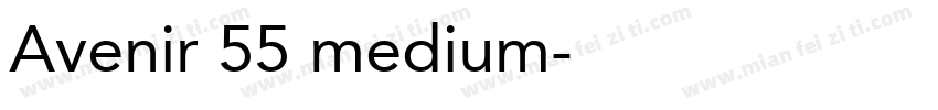 Avenir 55 medium字体转换